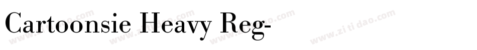 Cartoonsie Heavy Reg字体转换
